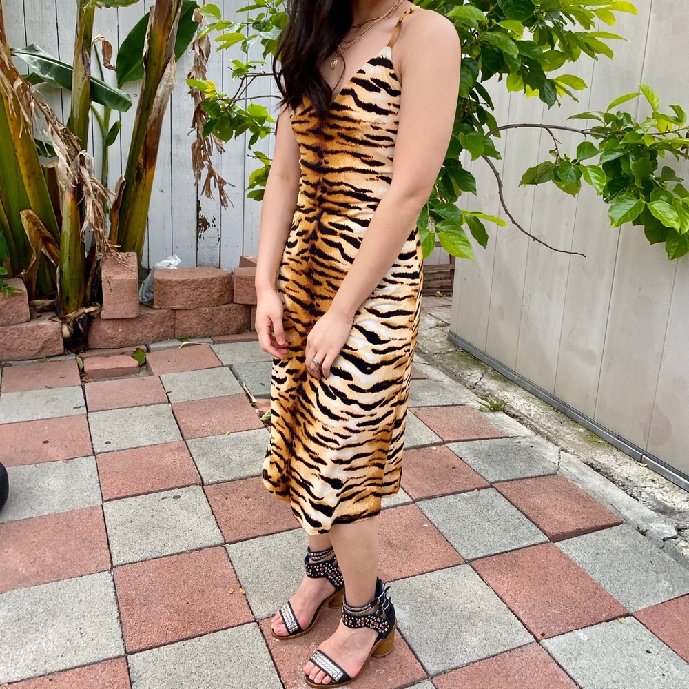 Animal print dress